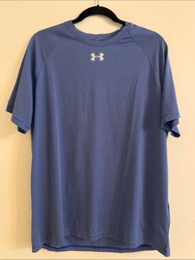 Under Armour Men’s Short Sleeve Performance Tee - Blue Striped Size Large